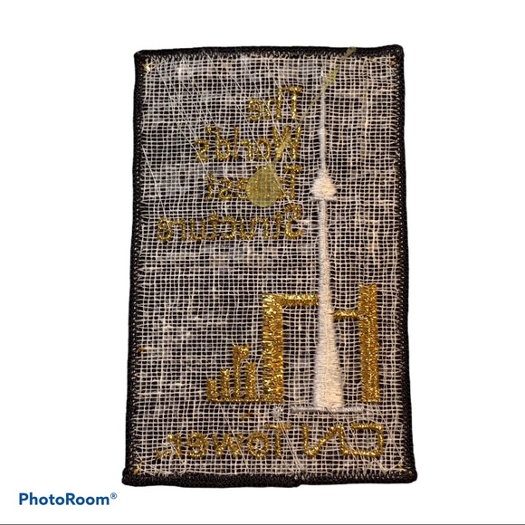 CN Tower Toronto Badge Patch Vintage Sew On - Picture 2 of 2